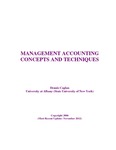 Management Accounting Concepts and Techniques by Dennis Caplan